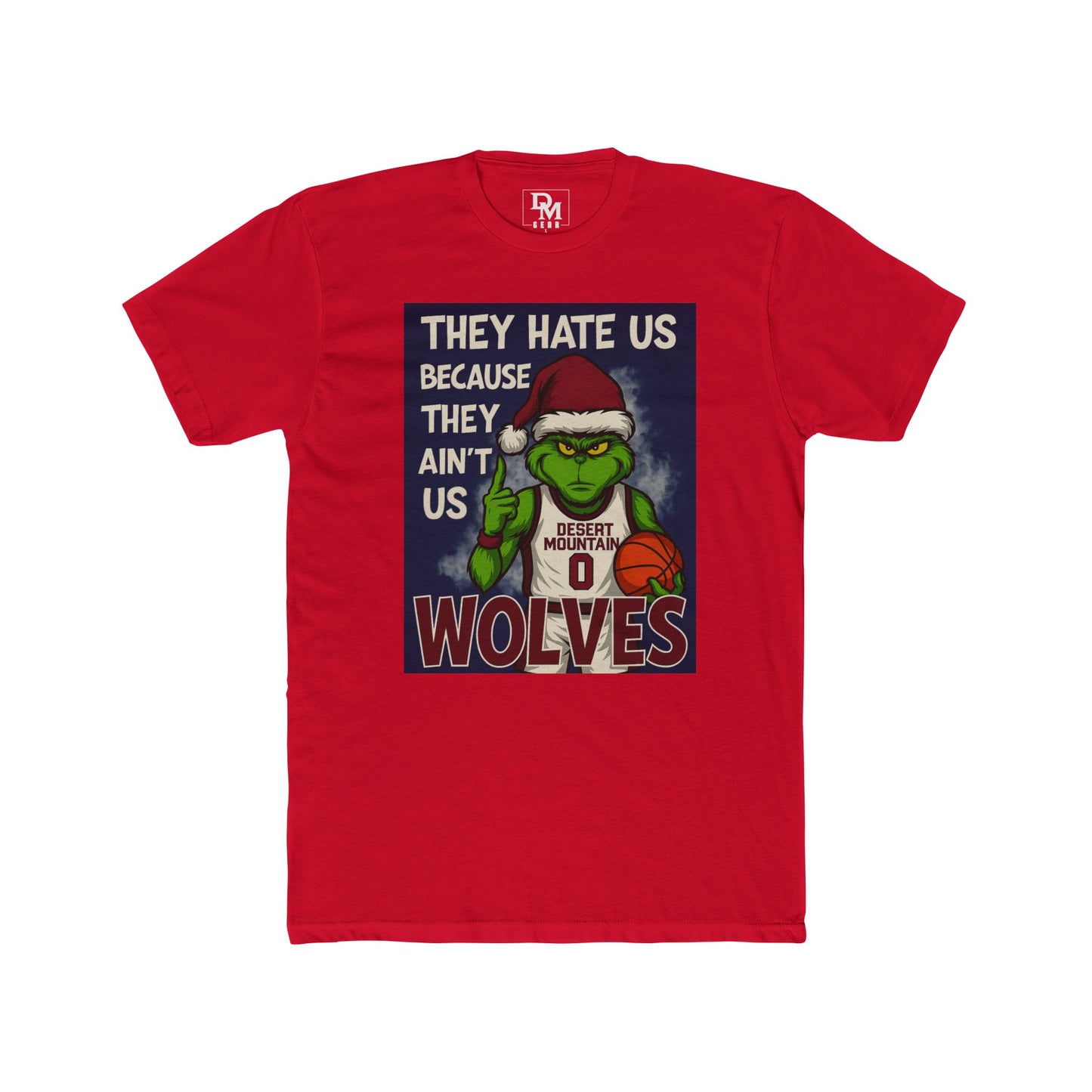 Wolves Basketball Grinch Tee – "They Hate Us Because They Ain't Us" Holiday Fan Shirt