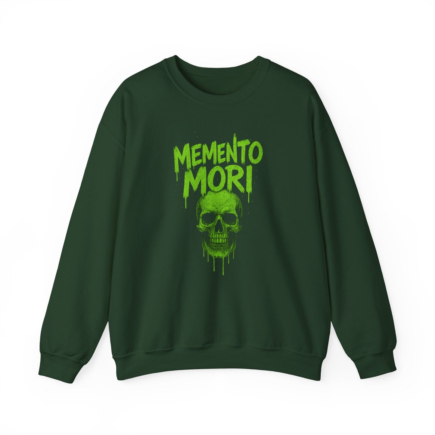 Memento Mori Sweatshirt, Goth Clothing, Dark Academia Style, Halloween Fashion, Grunge Streetwear, Unisex Crewneck - Riff Raff Wear