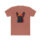 Colorful French Bulldog Unisex Cotton Crew Tee - Riff Raff Wear
