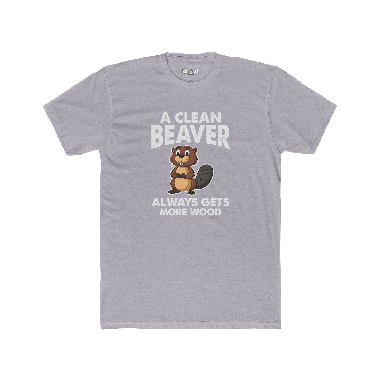 A Clean Beaver Graphic Tee - Fun and Quirky Cotton Crew for Nature Lovers - Riff Raff Wear