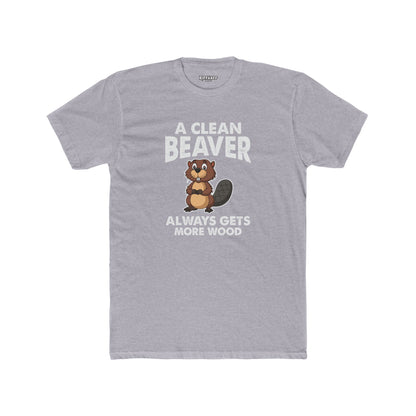 A Clean Beaver Graphic Tee - Fun and Quirky Cotton Crew for Nature Lovers - Riff Raff Wear