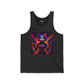Cosmic Cat Unisex Jersey Tank - Vibrant Funky Graphic Tee - Riff Raff Wear
