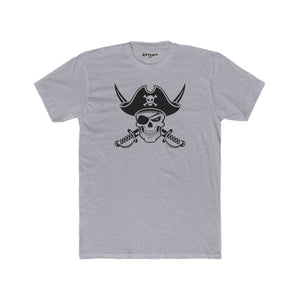 Pirate Skull Unisex Cotton Crew Tee - Perfect for Nautical Enthusiasts and Halloween - Riff Raff Wear