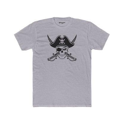 Pirate Skull Unisex Cotton Crew Tee - Perfect for Nautical Enthusiasts and Halloween - Riff Raff Wear