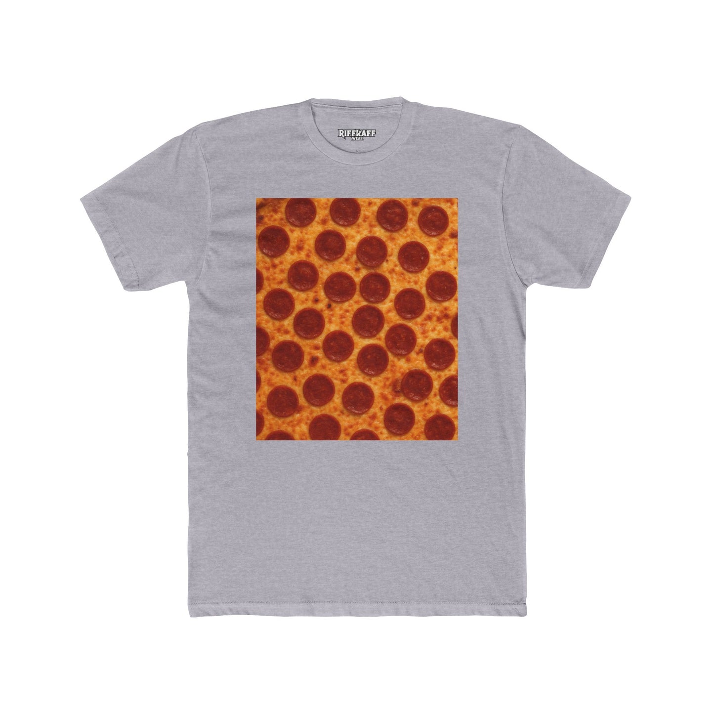 Pizza Pattern Unisex Cotton Crew Tee - Fun Foodie Fashion -Riff Raff Wear