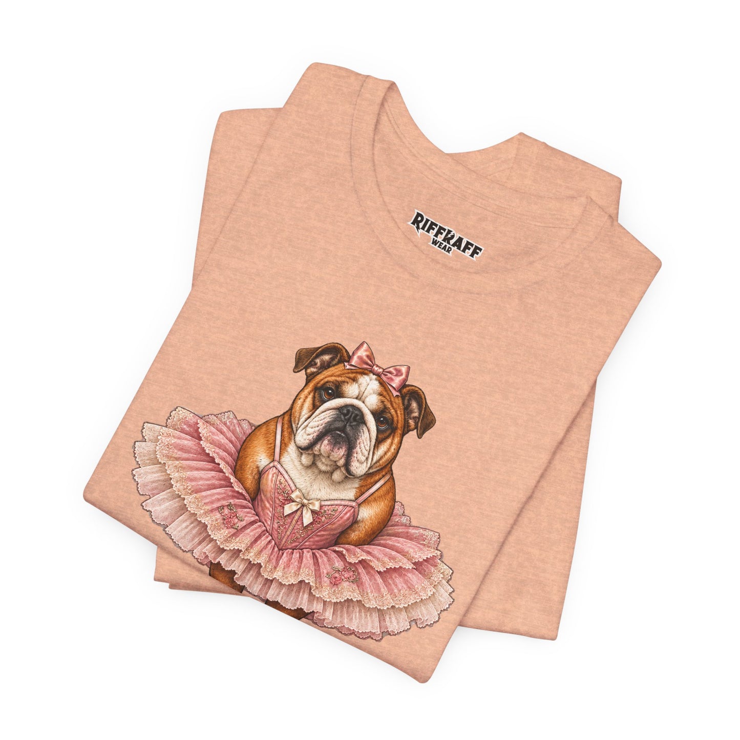 Bulldog Ballerina T-Shirt 'Torta' Cute Dog Graphic Tee