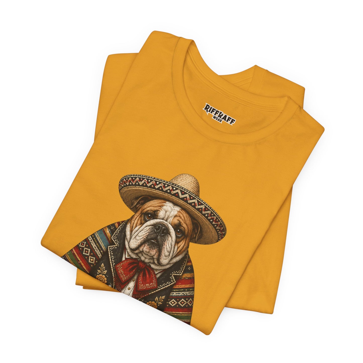 Bulldog in Sombrero T‑Shirt "Adios, Bitchachos!" Funny Mexican Fiesta Tee