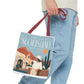 Scottsdale Arizona Vintage Travel Tote Bag — Old Town Desert Poster Design