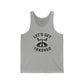 Unisex Jersey Tank - "Let's Get Trashed" Racerback for Parties & Celebrations - Riff Raff Wear