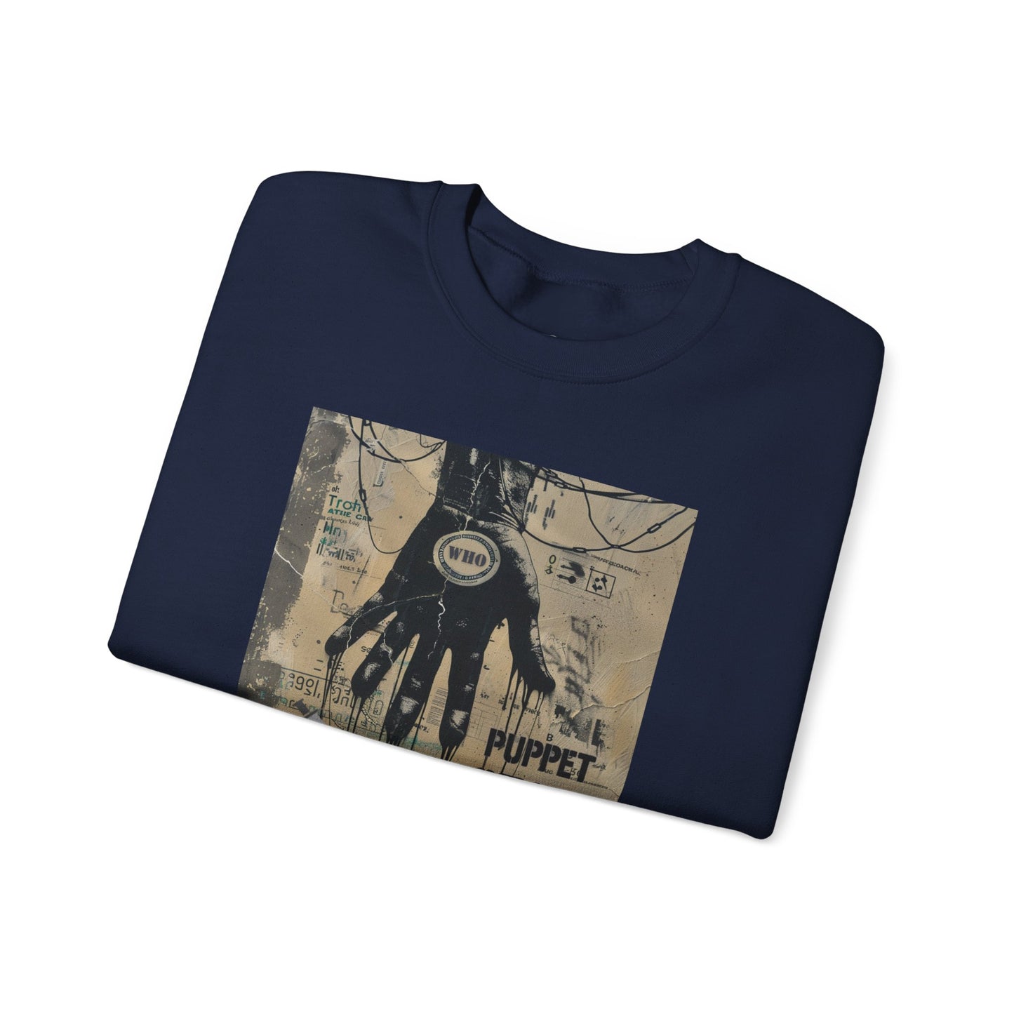 Artistic Puppet State Sweatshirt - Unisex Crewneck for Creative Souls - Riff Raff Wear