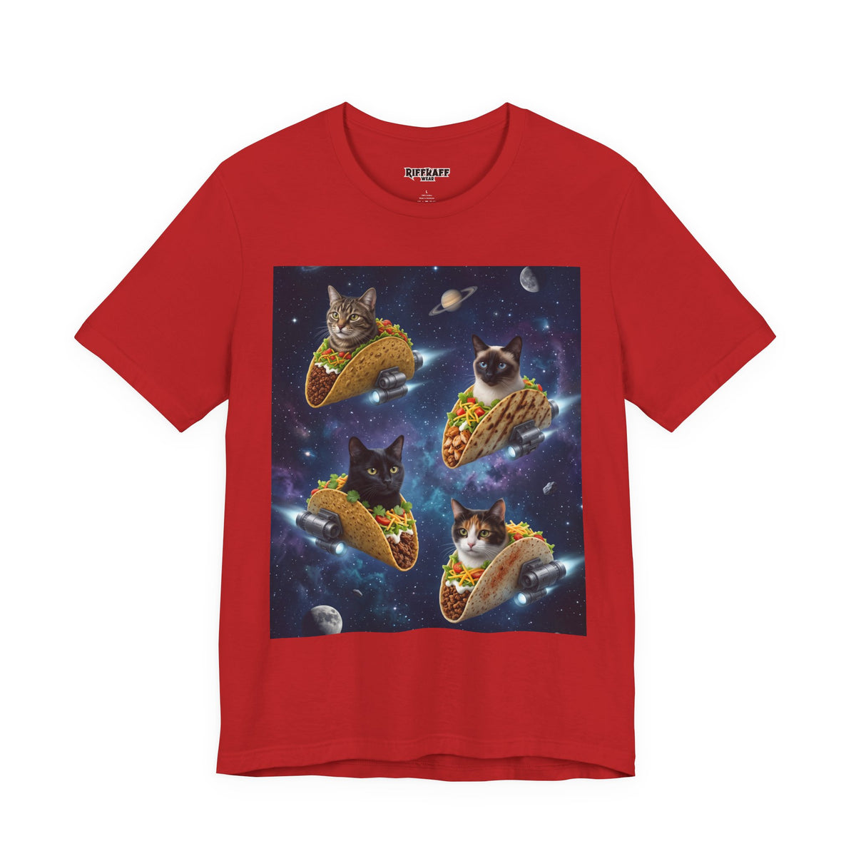 Cat Taco Space Tee  Funny Cosmic Cats in Tacos T-Shirt