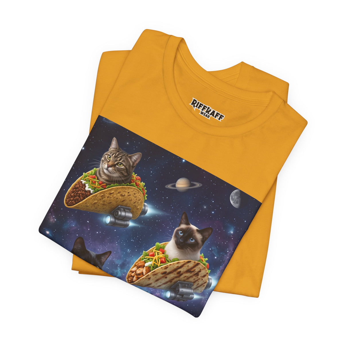Cat Taco Space Tee  Funny Cosmic Cats in Tacos T-Shirt