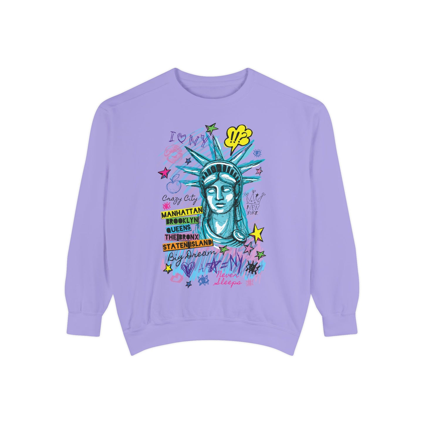 Statue of Liberty Graphic Unisex Sweatshirt - NYC Urban Style - Riff Raff Wear