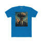 Surrealist Men's Cotton Crew Tee - Explosive Graphic Art - Riff Raff Wear