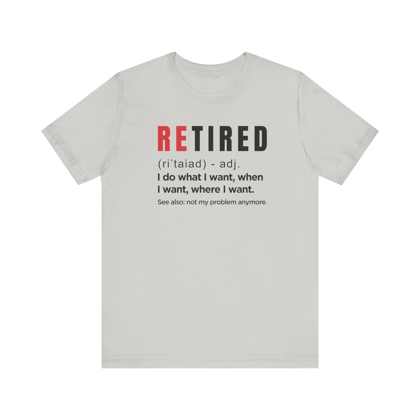 Dad Funny Retired Unisex Jersey Short Sleeve Tee