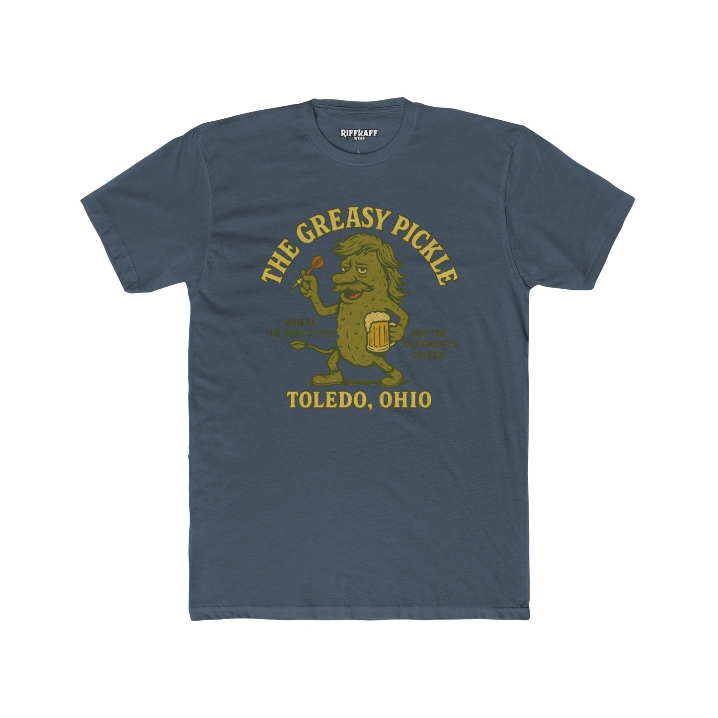 The Greasy Pickle Unisex Crew Tee for Beer Lovers in Toledo, Ohio - Riff Raff Wear