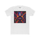 Futuristic Cat Warrior Unisex Cotton Crew Tee - Colorful for Animal Lovers - Riff Raff Wear