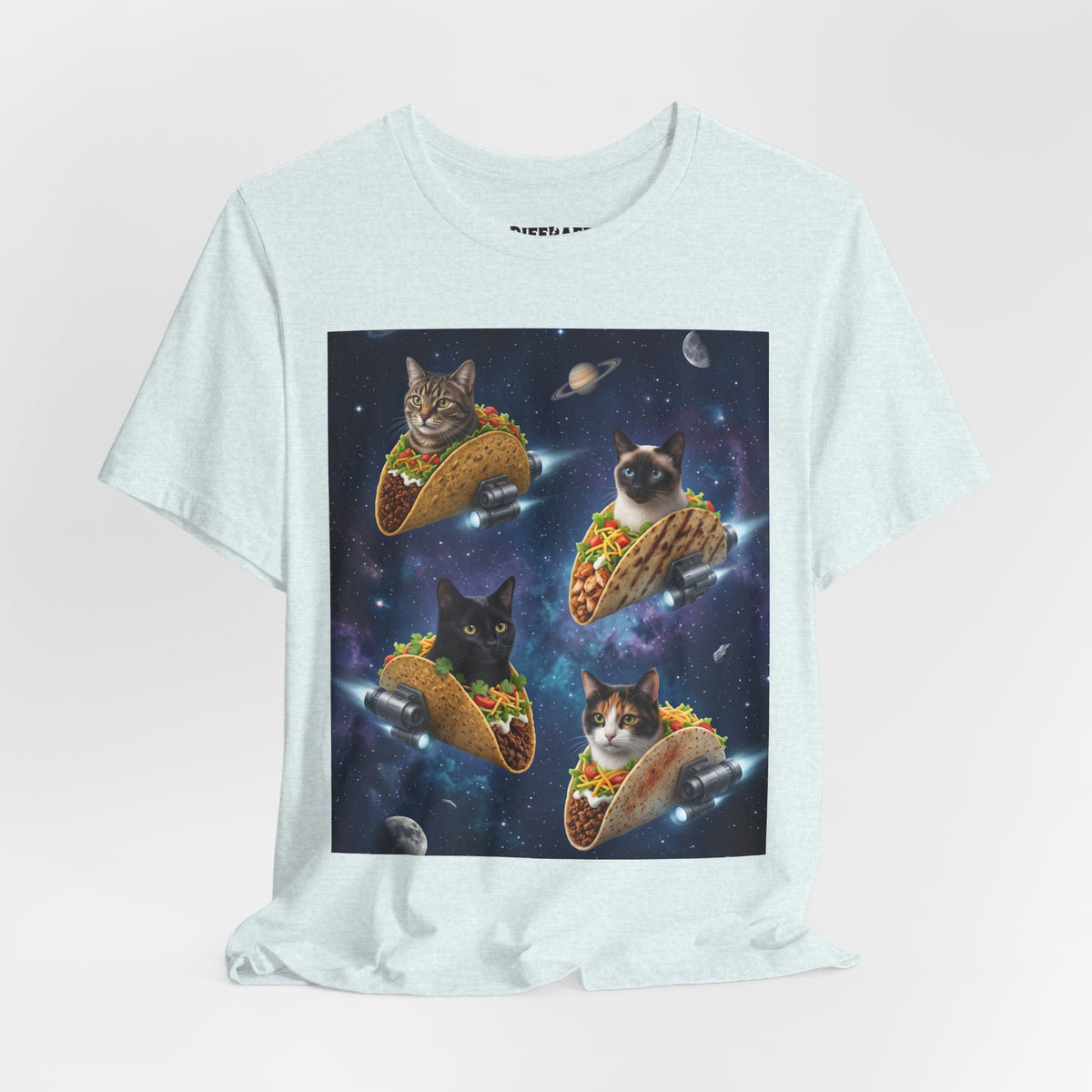 Cat Taco Space Tee  Funny Cosmic Cats in Tacos T-Shirt