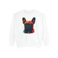 Colorful French Bulldog Sweatshirt - Unisex Garment-Dyed Design - Riff Raff Wear