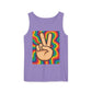 Unisex Peace Sign Tank Top - Vibrant Garment-Dyed Casual Wear - Riff Raff Wear