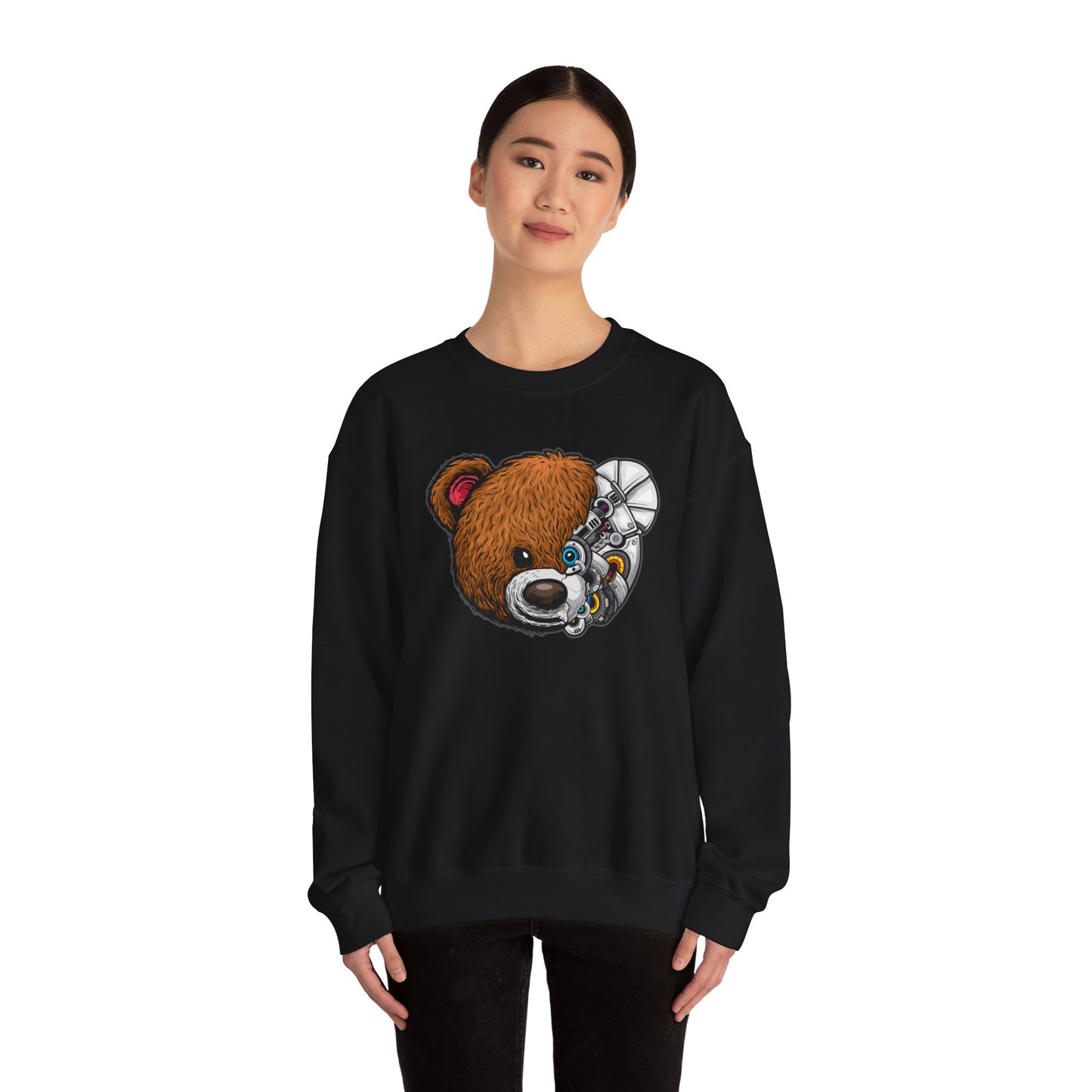 Riff Raff Wear Cyborg Bear Unisex Heavy Blend™ Crewneck Sweatshirt