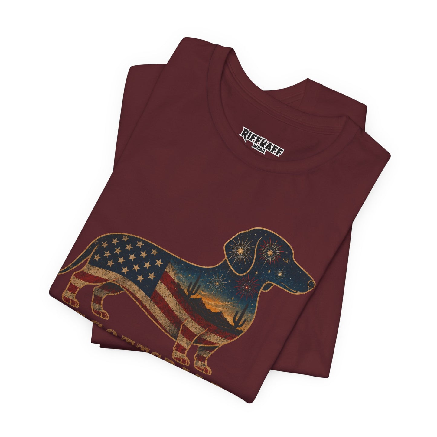 Copy of Freedom Crew Dachshund T-Shirt – Patriotic Dachshund Flag Tee