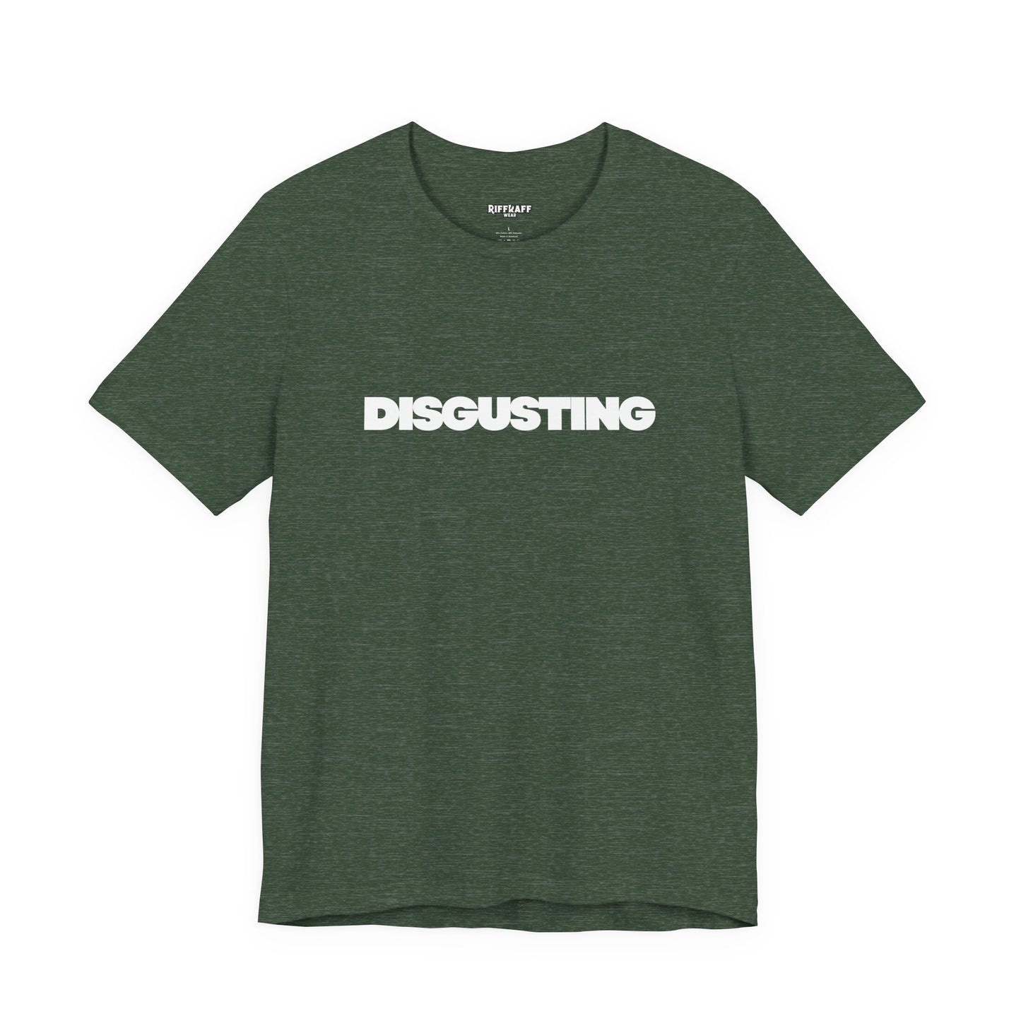 DISGUSTING Graphic Tee — Bold Text Statement T-Shirt