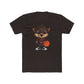 Cute Cartoon Basketball Tee, Unisex Crew Shirt, Fun Graphic T-Shirt, Sporty Casual Wear, Basketball Fan Gift, Everyday Comfort Tee