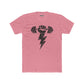 Motivational Gym Crew Tee - Bold Fist & Dumbbell Design - Riff Raff Wear