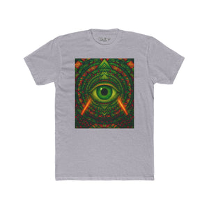 Psychedelic Eye Unisex Cotton Crew Tee - Riff Raff Wear