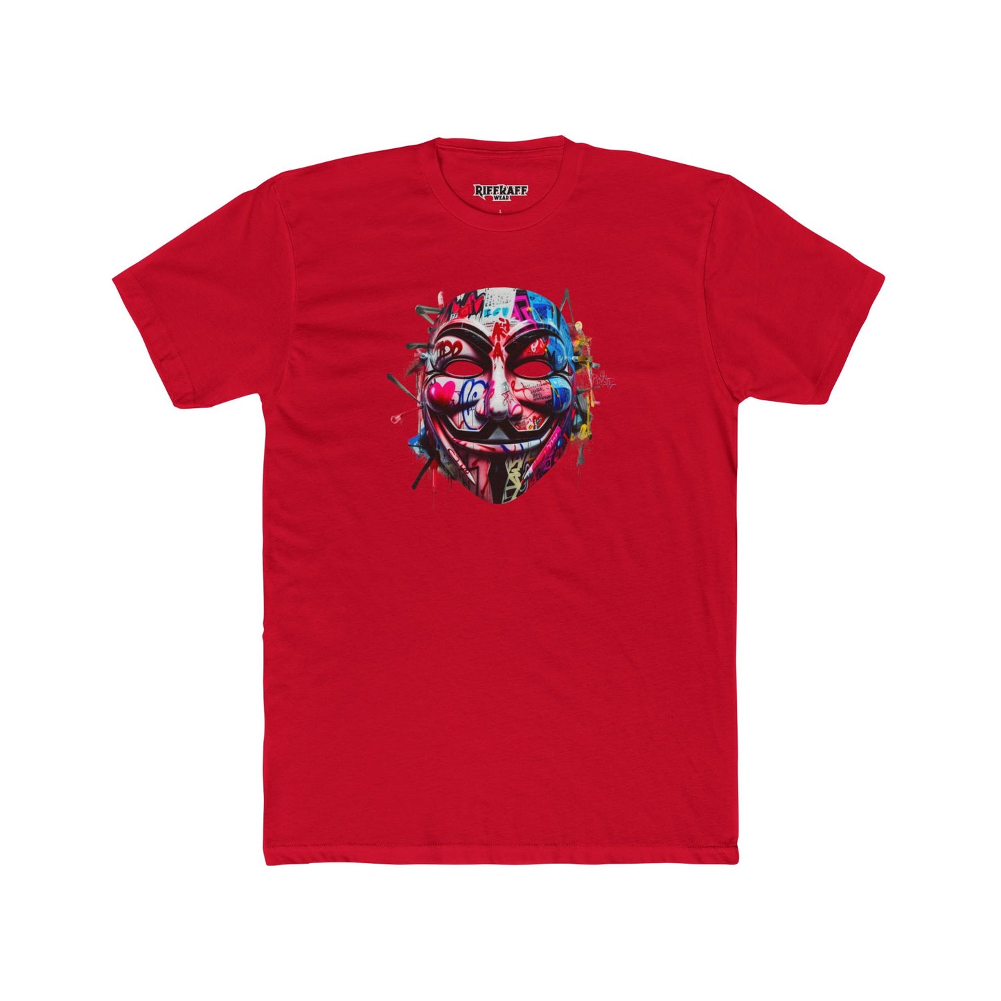 Streetwear T-Shirt - Graffiti Mask - Riff Raff Wear