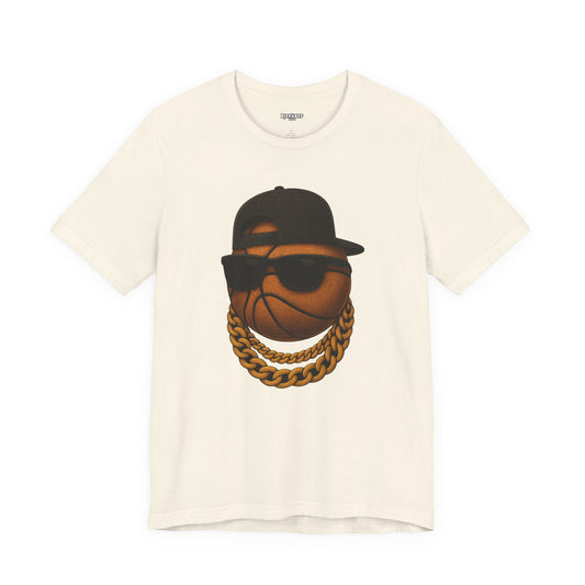 Basketball Bling Tee — Cool Hip-Hop Ball Graphic T-Shirt
