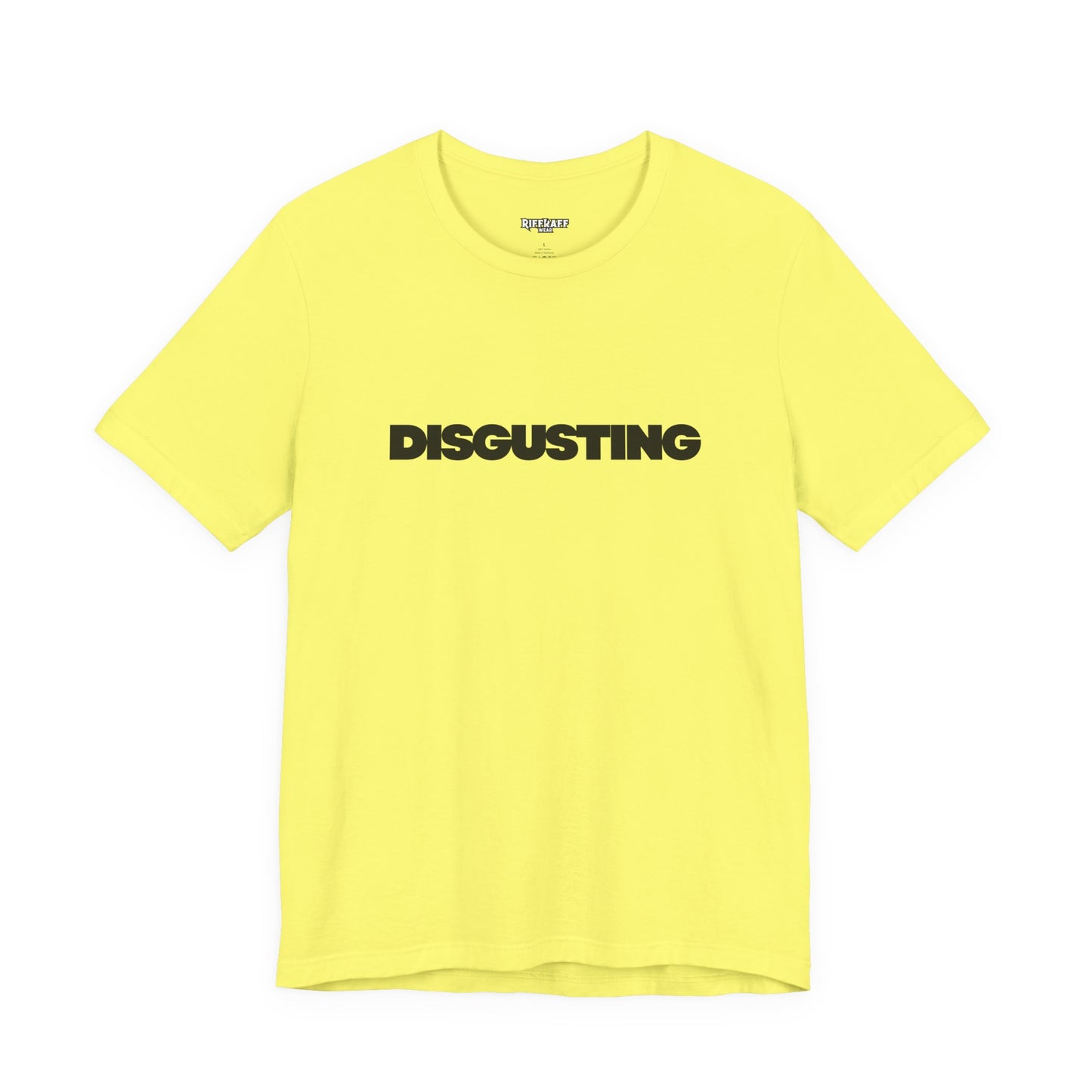 DISGUSTING Graphic Tee — Bold Text Statement T-Shirt