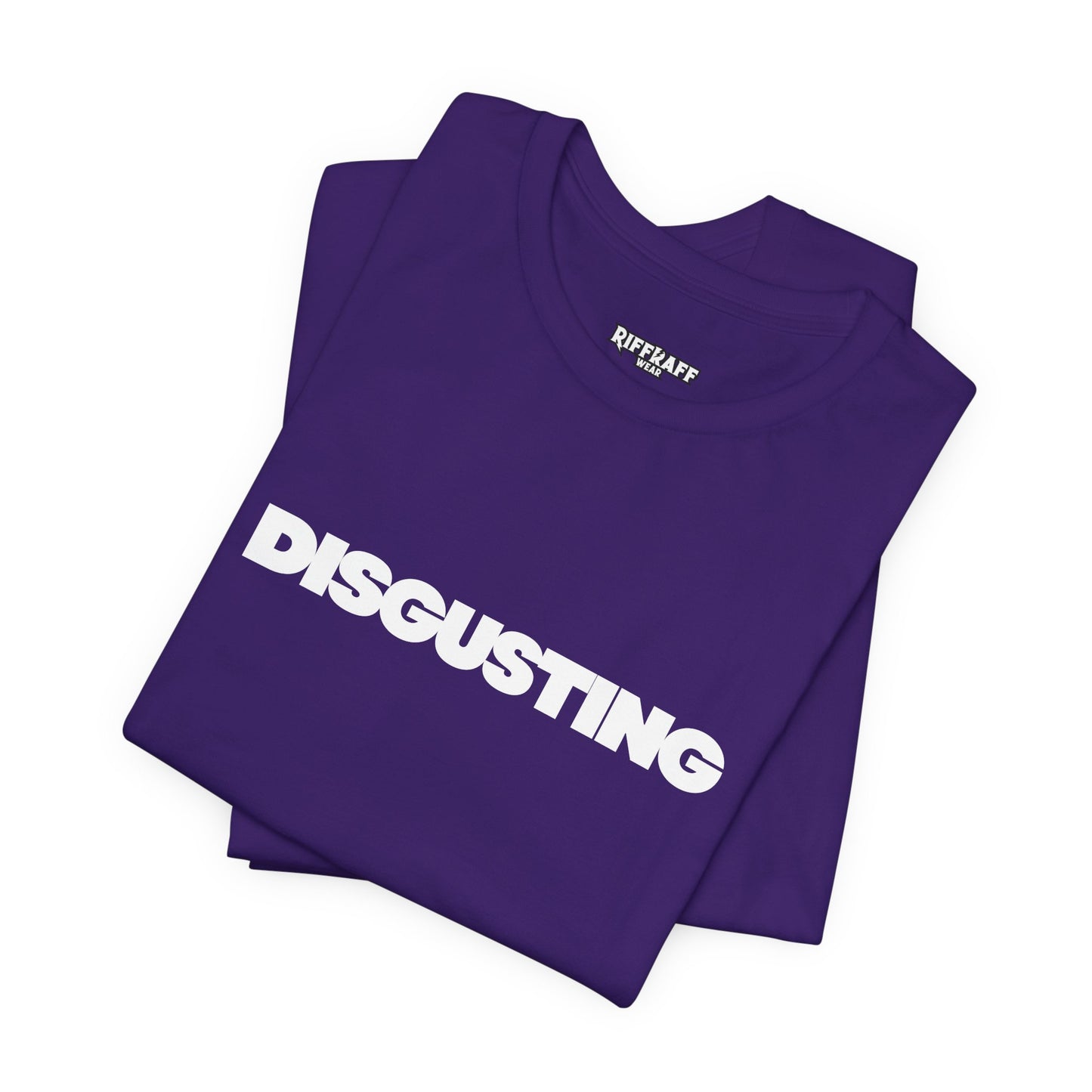 DISGUSTING Graphic Tee — Bold Text Statement T-Shirt