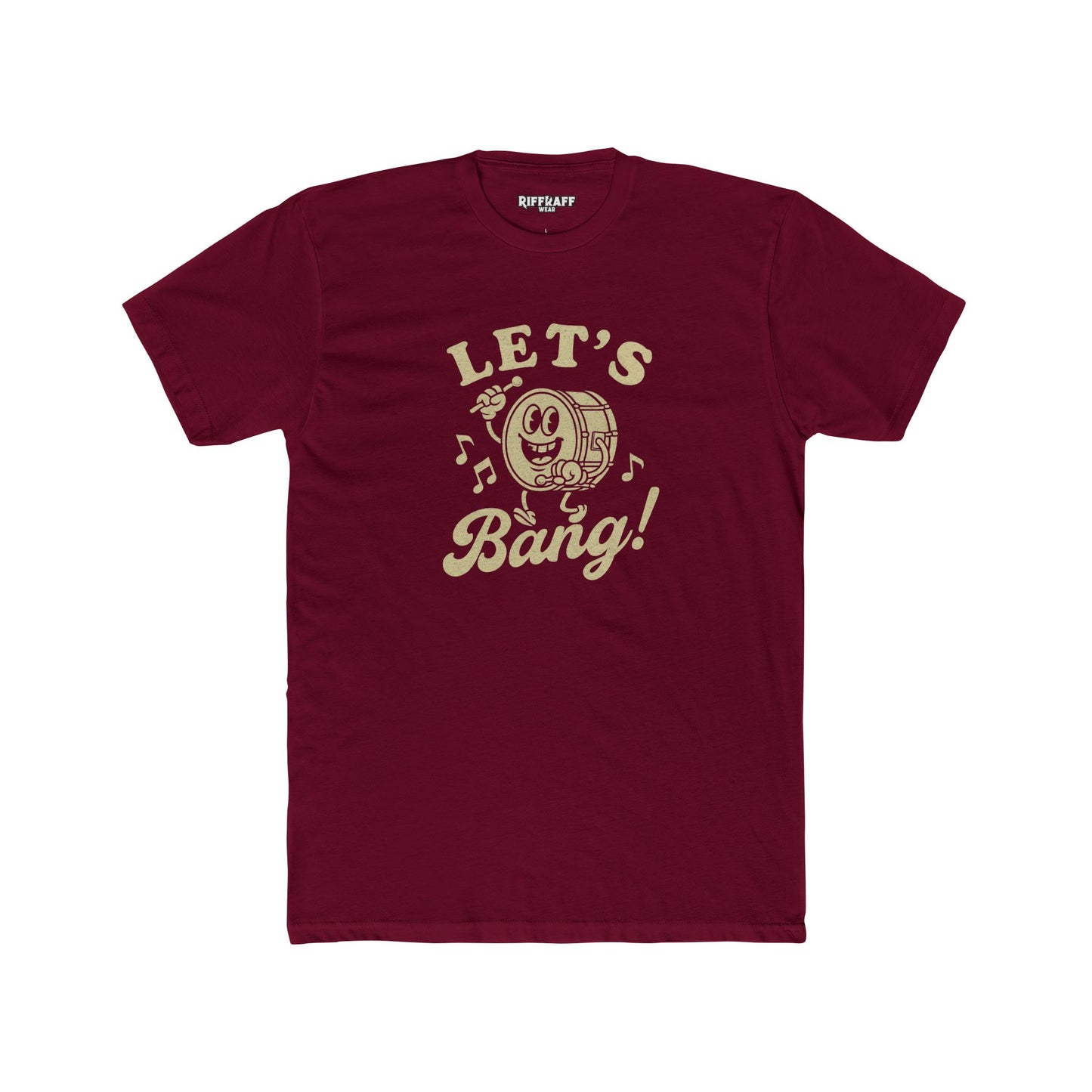 Let's Bang! Unisex Cotton Crew Tee - Fun Graphic T-Shirt for Music Lovers - Riff Raff Wear