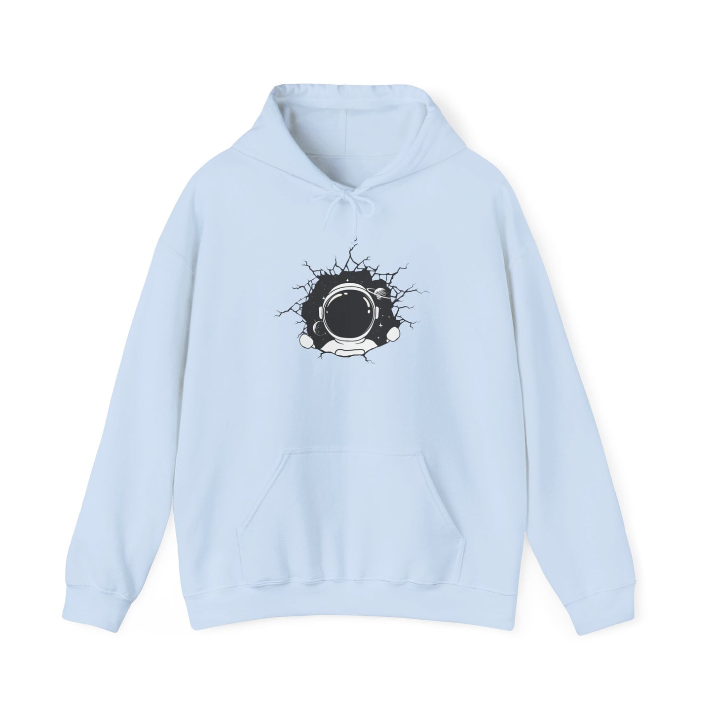 Riff Raff Wear Astronaut Breaking Through Unisex Heavy Blend™ Hooded Sweatshirt