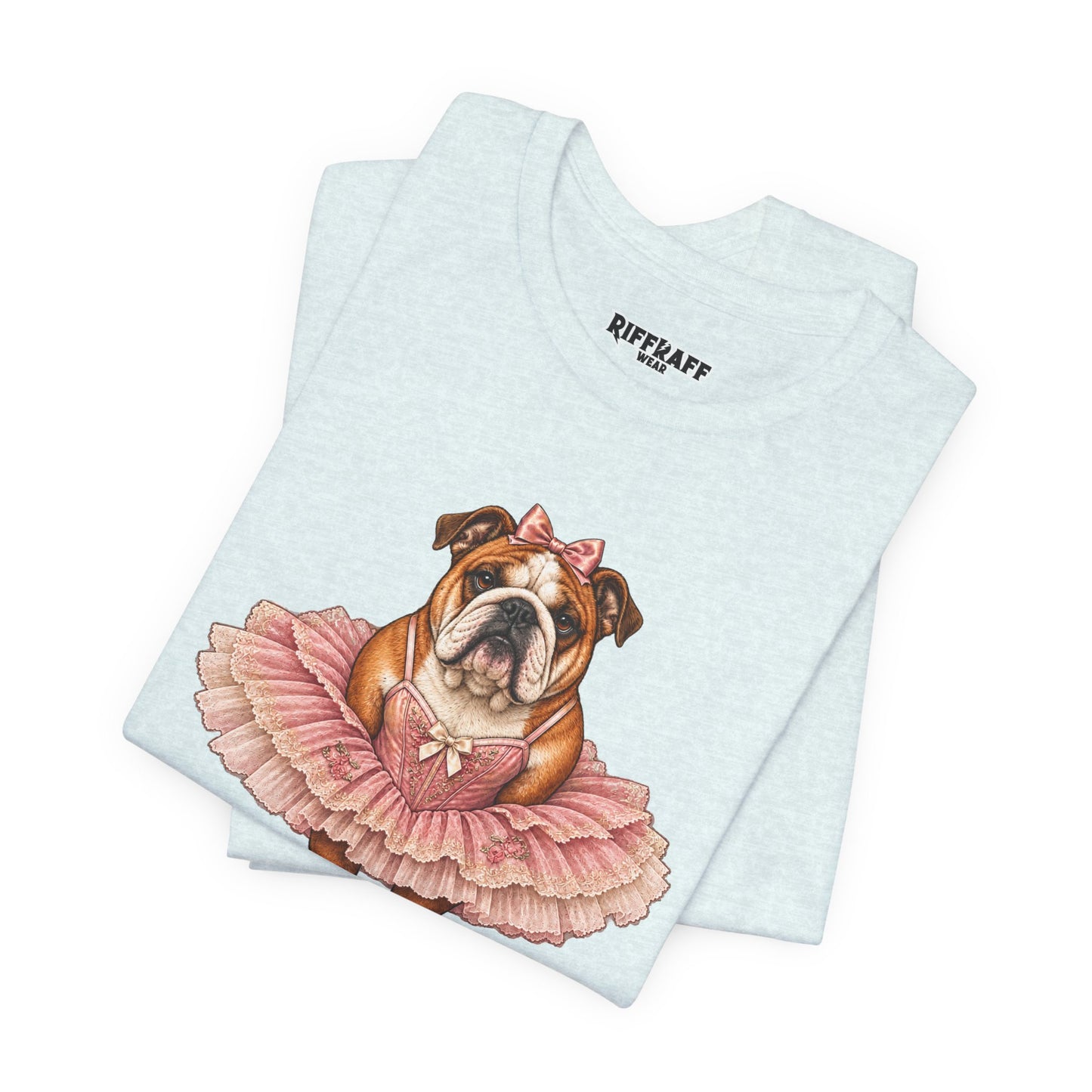 Bulldog Ballerina T-Shirt 'Torta' Cute Dog Graphic Tee