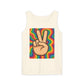 Unisex Peace Sign Tank Top - Vibrant Garment-Dyed Casual Wear - Riff Raff Wear