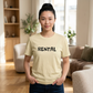 Casual Unisex Crew Tee - "RENTAL" Statement T-Shirt for Everyday Wear - Riff Raff Wear