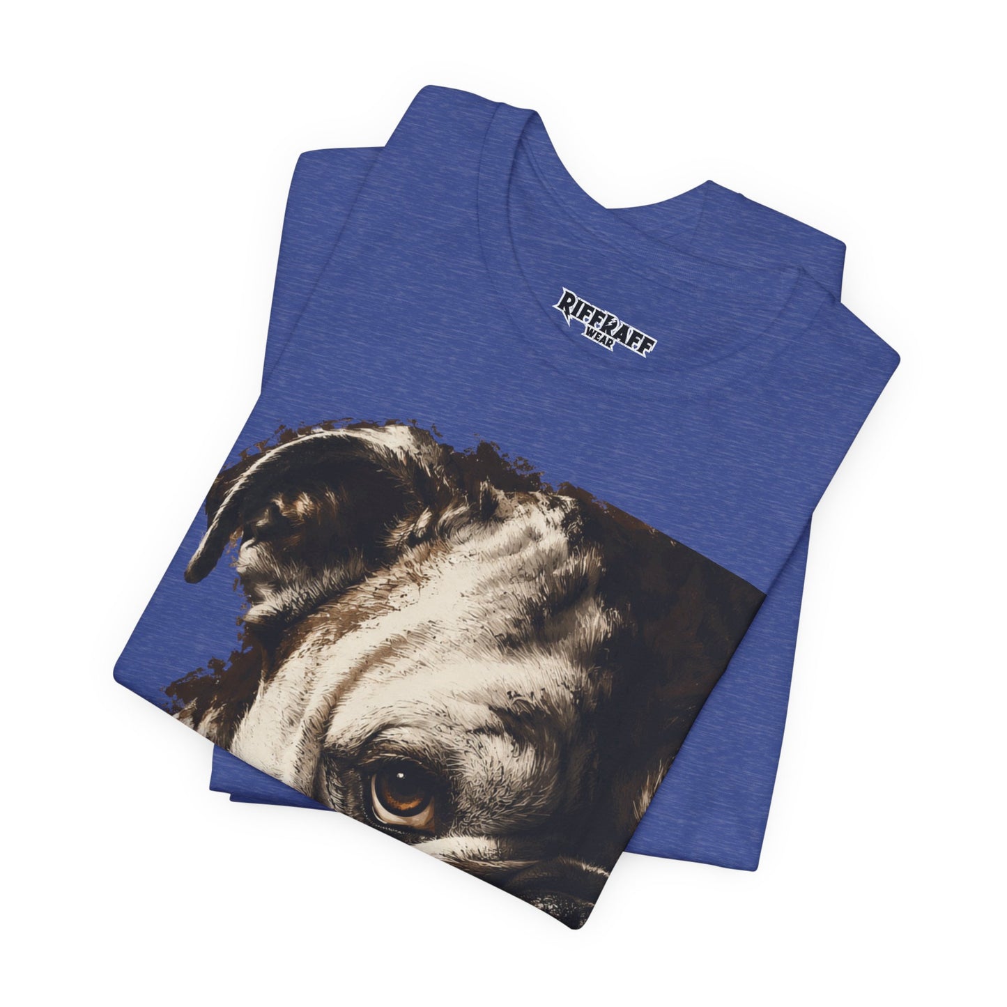 Bulldog Portrait T-Shirt Vintage Sepia Dog Graphic Tee