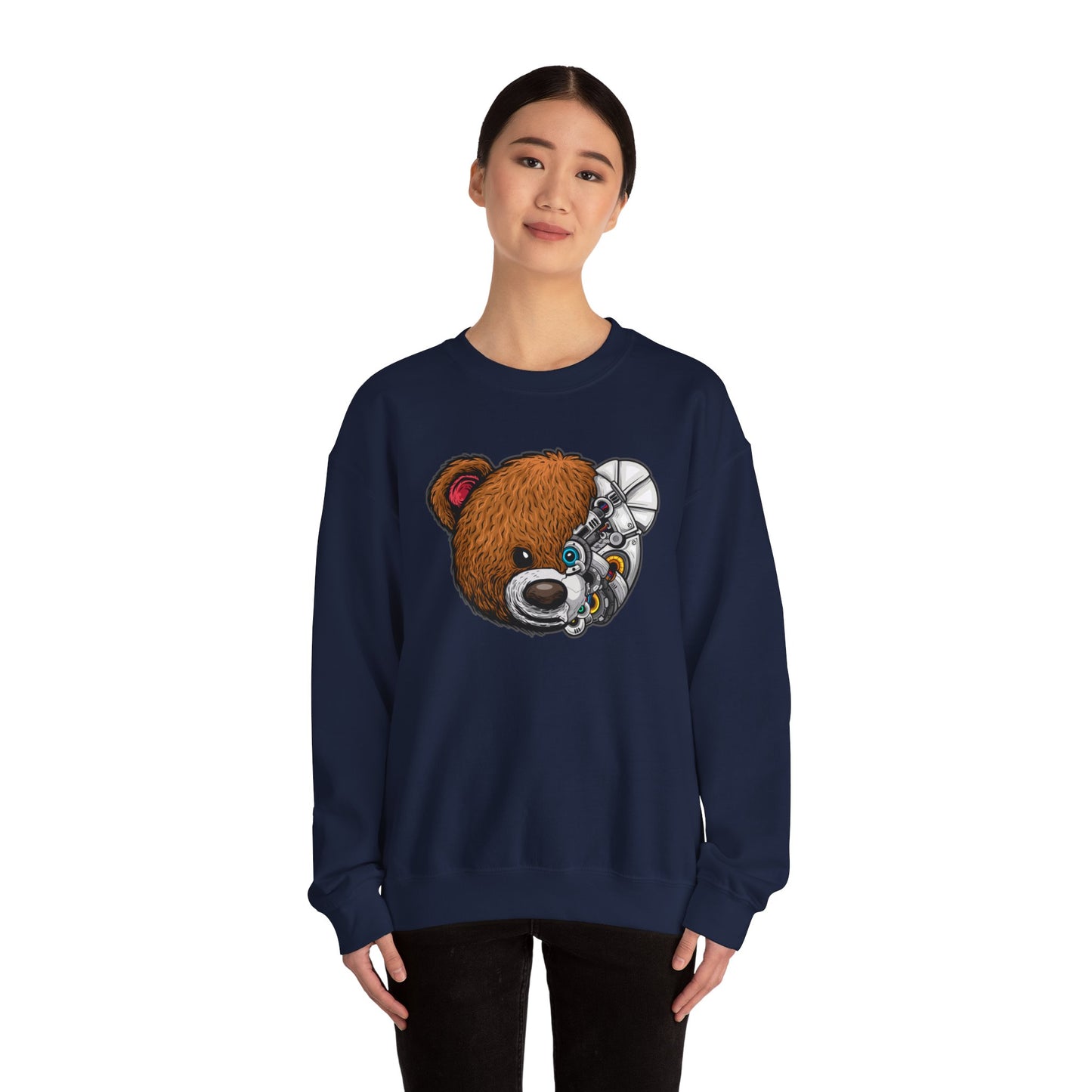 Riff Raff Wear Cyborg Bear Unisex Heavy Blend™ Crewneck Sweatshirt