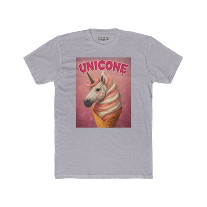 Whimsical Unicone Crew Tee - Fun Unicorn Ice Cream Graphic T-Shirt - Riff Raff Wear