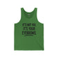 Funny Unisex Jersey Tank - "It's Not You, It's Your Eyebrows" - Riff Raff Wear
