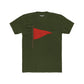 Unisex Cotton Crew Tee with Red Flag Design - Casual Wear for Trendsetters - Riff Raff Wear