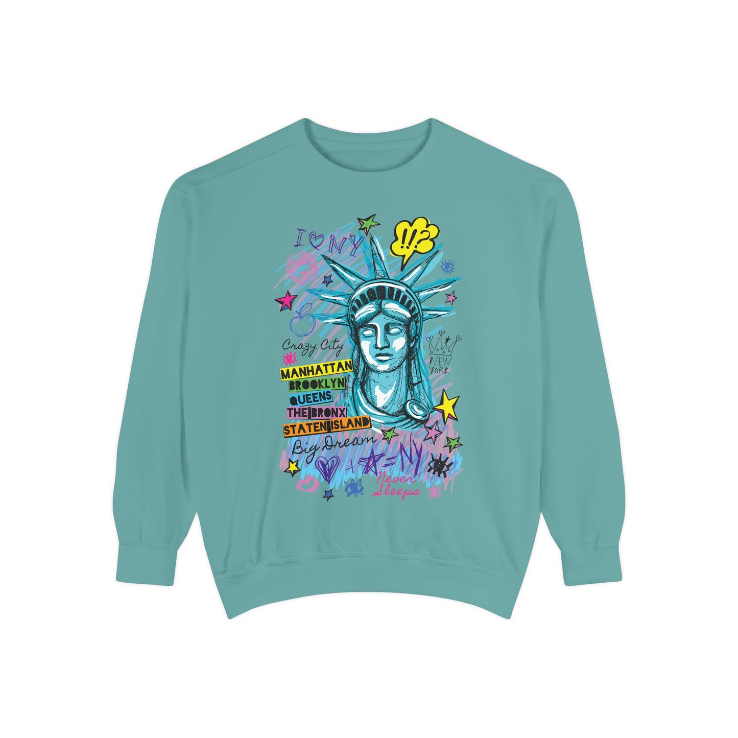 Statue of Liberty Graphic Unisex Sweatshirt - NYC Urban Style - Riff Raff Wear