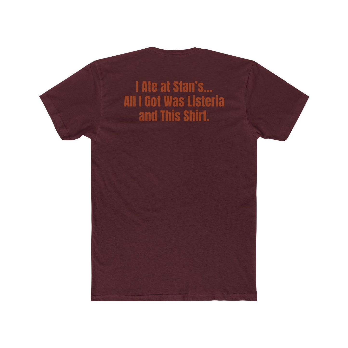 Funny Unisex Cotton Crew Tee - Dirty Stan's Street Meats Graphic T-Shirt - Riff Raff Wear