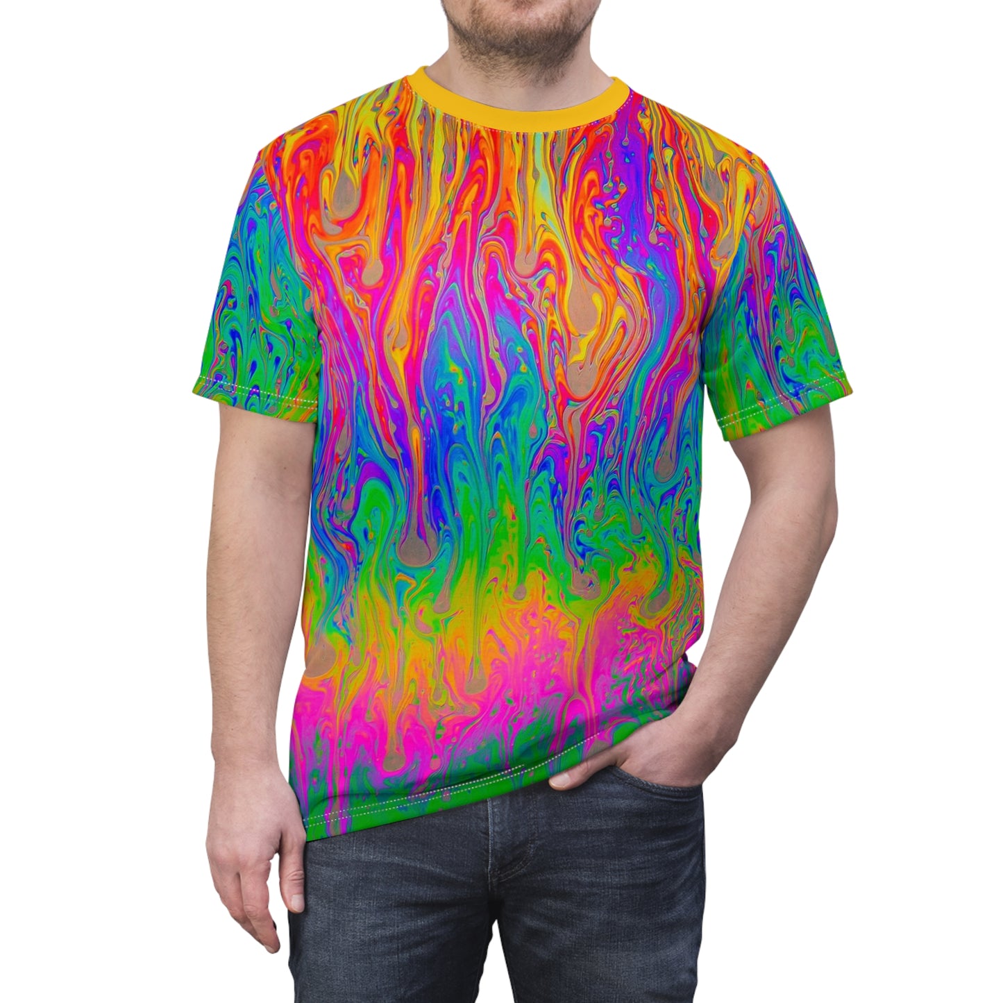 Riff Raff Wear Color Explosion Unisex Cut & Sew Tee (AOP)