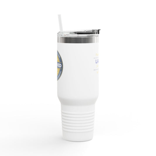 40oz Insulated Travel Mug — Custom Launch Commemorative Tumbler