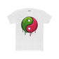 Yin Yang Drip Unisex Cotton Crew Tee - Stylish & Fun Graphic Tee for Everyday Wear - Riff Raff Wear