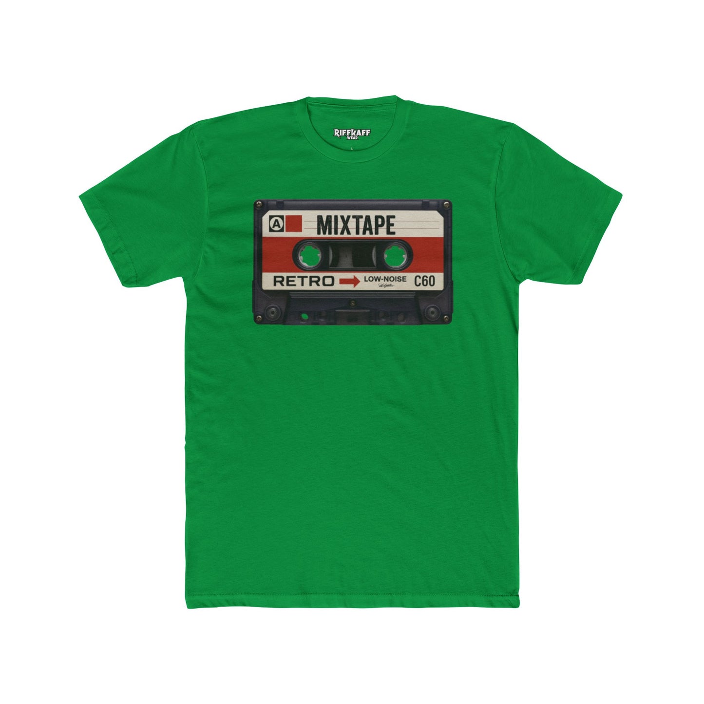 Retro Mixtape Unisex Cotton Crew Tee - Vintage Music Lovers Shirt - Riff Raff Wear